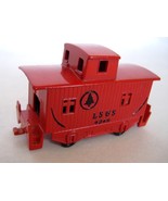LS&S Red Train 4348 Pencil Sharpener Diecast Metal Wheels Turn Desk Cute - $17.00