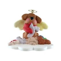 MY BROWN DOG PUPPY DOG IS AN ANGEL ORNAMENT GIFT FROM HEAVEN GOD CHRISTM... - $12.23