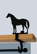 Wrought Iron Curtain Shelf Bracket Pair Of 2 Horse Animal Window Treatments - £35.34 GBP