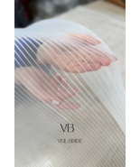 Wedding pleated ivory tulle fabric for sewing dresses, veils, skirts - €16,25 EUR