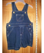 Faded Glory Baby Clothes 6M-9M Newborn Shortall Bottoms Blue Denim Jean ... - $108.14 MXN