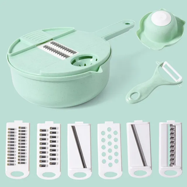 1Pc Green Manually Cut Shred Grater Salad Vegetable Chopper - £19.28 GBP