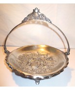 Antique Pairpoint MFG Co Quadruple Silver Plate Brides Cake Footed Handl... - £156.91 GBP