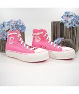 Converse Chuck Taylor All Star Oops Pink Lift Hi Retro Varsity Sneaker 6... - $93.56