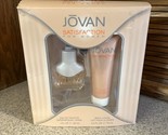 Jovan Satisfaction Women Gift Set 1 Oz EDT Eau De Toilette Body Lotion 2... - $28.49