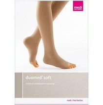 Duomed Soft Class 3 Compression Stockings 25-35 mmHg Below Knee Open Toe... - £25.42 GBP