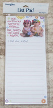 LEANIN TREE Good Looks-Sisters, Hearts-Friends~Magnetic List NotePad~#61750 - £6.95 GBP