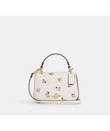 NWT Coach CX577 Leather Lysa Top Handle Carry Crossbody Purse Heart Print - €119,53 EUR