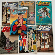 LEGION OF SUPER HEROES DC COMIC BOOK LOT 7 MIXED ISSUES COMICS VINTAGE - £18.38 GBP