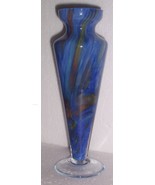 Glass Art Handblown Venetian Glass Slender Vase - $88.44 CAD