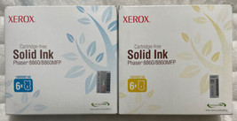 Xerox 108R00746 108R00748 Cyan Yellow Solid Inks ColorCube 8860 OEM Seal... - $29.98