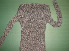 NWTS APT 9 petite womens sz x-small XS black gray &amp; sparkle sweater shirt  - $18.99
