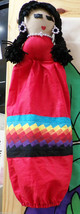 Native American Seminole FIRE PATCHWORK Handmade Grocery Sack Bag Saver Doll - £31.57 GBP