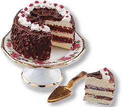 Black Forest Cake Set 1.663/8 Reutter Lisa Pattern DOLLHOUSE Miniature - £12.13 GBP