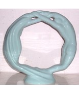 HAEGER CERAMIC ART TURQUOISE &quot;ETERNITY&quot; CIRCLE OF LOVE CONNECTION - $142.28