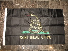 3X5 Embroidered Sewn Black Culpeper Tea Party Double Sided Nylon Flag - £27.65 GBP