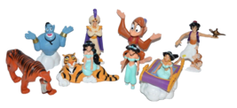 Vtg Disney Princess Jasmine Aladdin Pvc Figures Lot Cake Toppers Rajah A... - $14.36