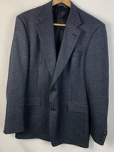 Burberry Jacket Wool Blazer Houndstooth Sport Coat Plaid Men’s 42L Vintage - £54.92 GBP