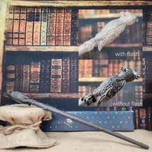 Phoenix Wand - Brown 13.5&quot; Geek Gear Exclusive, Chipped Wing, Harry Potter Inspi - £24.12 GBP