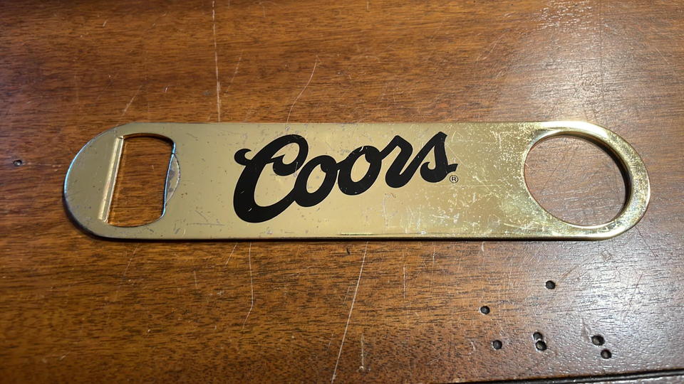 GOLD COLORED VINTAGE COORS  BEER Bottle Opener RARE - £8.72 GBP