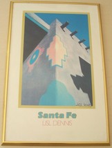 Hand Signed Lisl Dennis &quot;Santa Fe&quot; Poster Art Print - £248.68 GBP