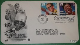 Buddy Holly & Dinah Washington First Day Cover- 29 cent stamps - $8.00