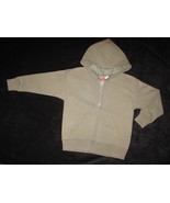 BOYS 4/5 - Hanes - Olive Green  Ecosmart HOODED FLEECE JACKET - $14.00