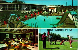 Denman&#39;s Motel &amp; Cafe Golf Mulitivew Salt Lake City UT Utah Chrome Postcard O12 - £3.11 GBP