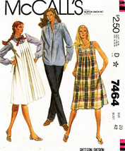 Maternity Dress, Shirt &amp; Pants Vintage 1981 Mc Call&#39;s Pattern 7464 Size 20 Uncut - $18.00