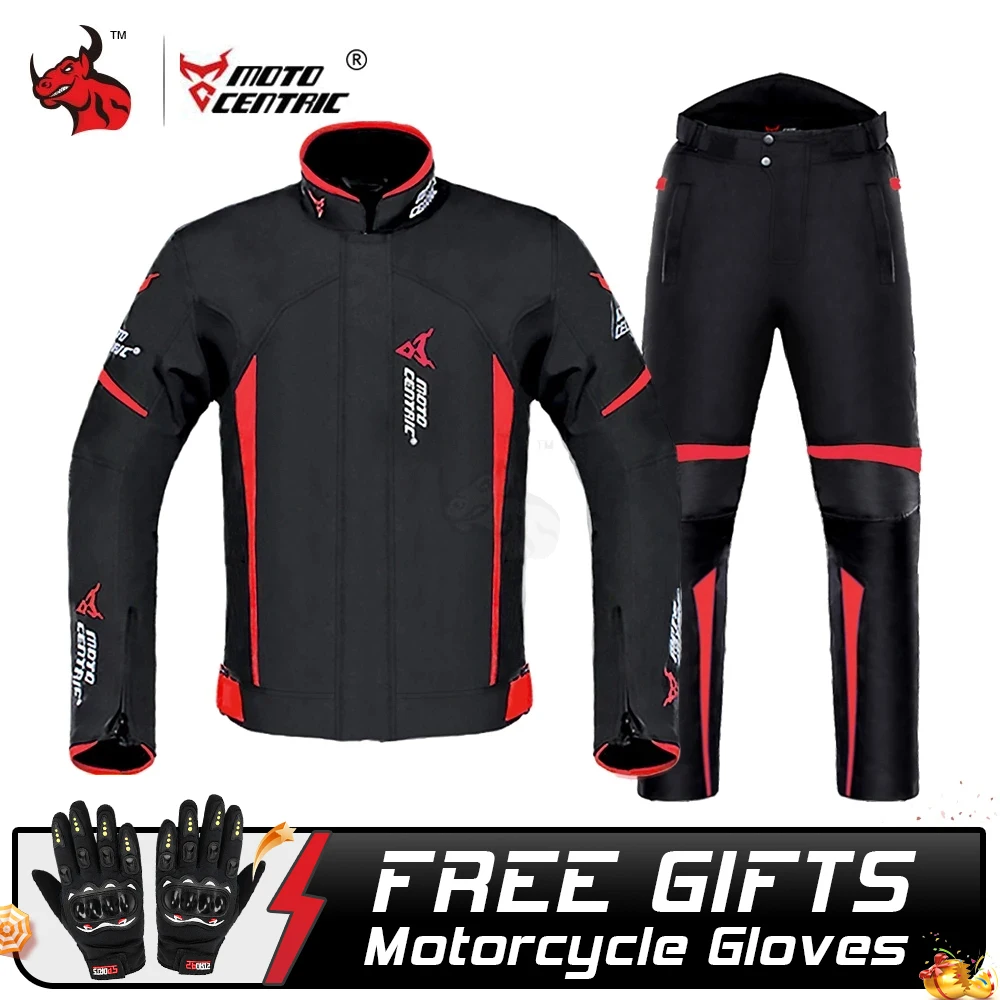 Waterproof Motorcycle Jacket + Pants Suit Summer Winter Body Armor Protective - £73.71 GBP+