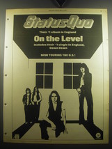 1975 Status Quo On the Level Album Advertisement - Their #1 album in England - £14.87 GBP