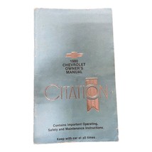 1980 Chevrolet Citation automobile owner's manual - $5.63