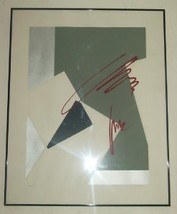 HAND SIGNED S.BANKS &quot;SECONDS&quot; ABSTRACT ART LITHO PRINT - $211.50