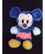 Mickey Mouse DISNEY Mickey Blue Pink Spring Time  Plush Bean Bag Toy 10&quot; - £13.43 GBP
