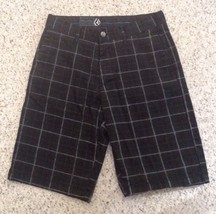 Mens VOLCOM Corpo Class Surf/Skate Flat Front Shorts - Black -sz 28- Fast Ship! - £15.55 GBP