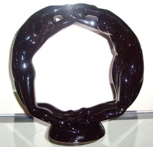 Haeger Ceramic Art Man/Woman Black Onyx Circle Of Love Connction - $95.00
