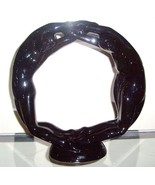 Haeger Ceramic Art Man/Woman Black Onyx Circle Of Love Connction - $95.00