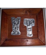 Hand Made Silver Aluminum Metal Native Art on Wood Frame -Yucatan Mexico... - $515.95 CAD