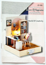 World of Creativity Miniature Designer&#39;s Room Box Kit DIY Happiness Corner New - £15.46 GBP