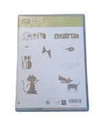 Stampin Up Cool Kid Cat Superhero Kite Dog Fish Paper Plane Bow - £4.65 GBP