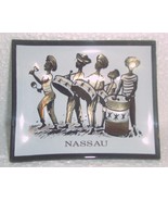 Hand painted &quot;Nassau&quot; Bahamas Steel pan drum players tourist souvenir as... - $42.79 CAD