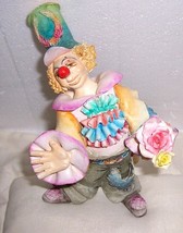Hecho Amano Guzman Vintage Handmade Ceramic Sculptured Clown - $1,359.84