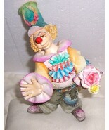 Hecho Amano Guzman Vintage Handmade Ceramic Sculptured Clown - $1,359.84