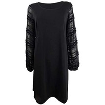 MSRP $90 Alfani Womens Shimmer Shift Cocktail Dress Black Size Medium - £10.74 GBP