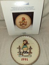 Vintage Hummel Goebel Collectible Plate Bas-Relief 1991 Just Resting Boxed NOS - £9.66 GBP