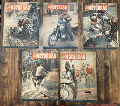 Vintage Das Motorrad German Language Motorcycle Magazine Lot of 5 - All 1953 - £38.66 GBP