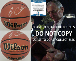 Jim Calhoun UConn Huskies Saint Joseph signed NCAA basketball proof Beckett BAS - £117.33 GBP