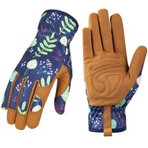 All-Purpose Leather Gardening Gloves for Women - Durable, Stylish &amp; Func... - $23.71