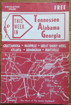 1964 Tennessee Alabama Georgia Visitor Guide - £3.13 GBP