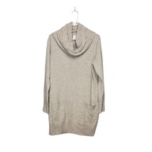 New York &amp; Company Sweater Dress Women&#39;s Large Long Sleeve Turtleneck Oatmeal - £19.42 GBP